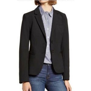 J.Crew Schoolboy Notch Collar Blazer in Black Size Small